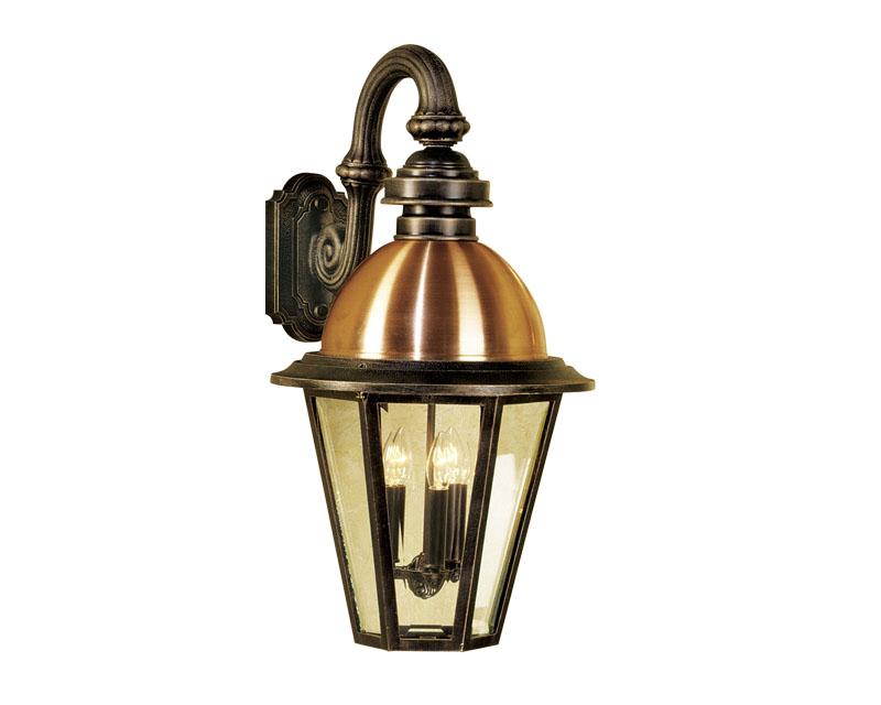 South Bend, Large, aluminum, Wall Mount, Clear glass (4) 25W B10, 120V
